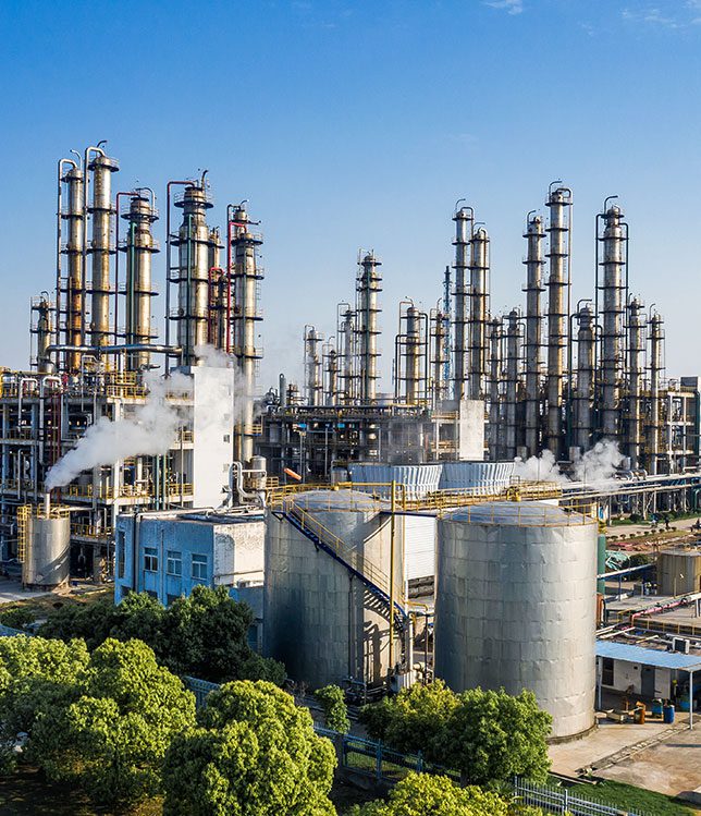 Petrochemical oil refinery